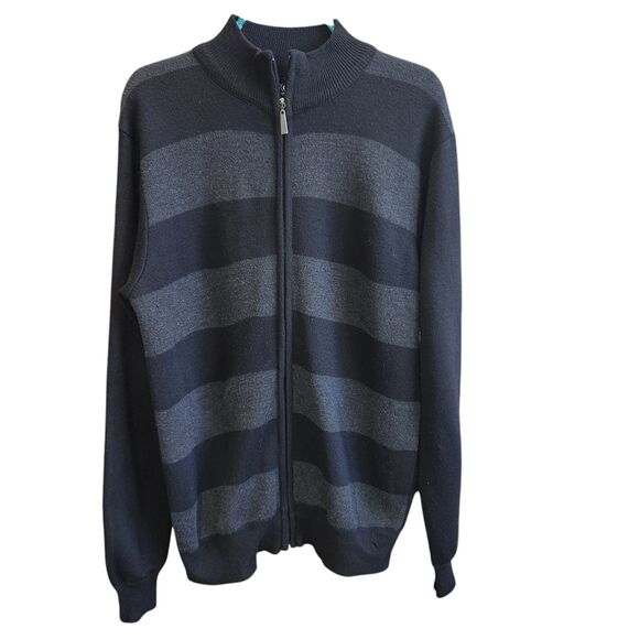 Cambridge Classics L Full Zip Sweater Jacket-Mock Neck-Dark Academia-Grandpacore - Picture 2 of 7